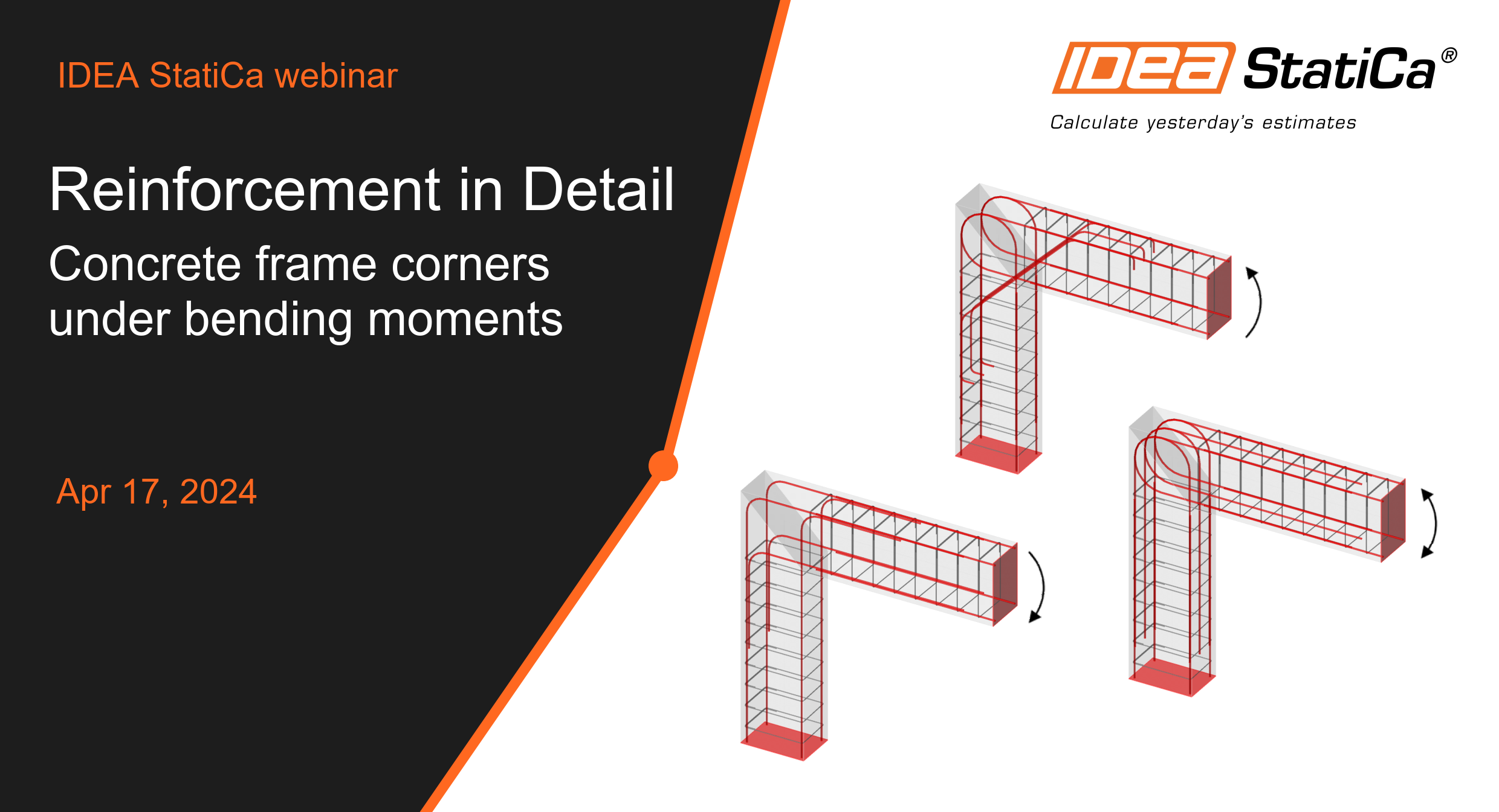 Reinforcement in Detail - Concrete frame corners under bending moments